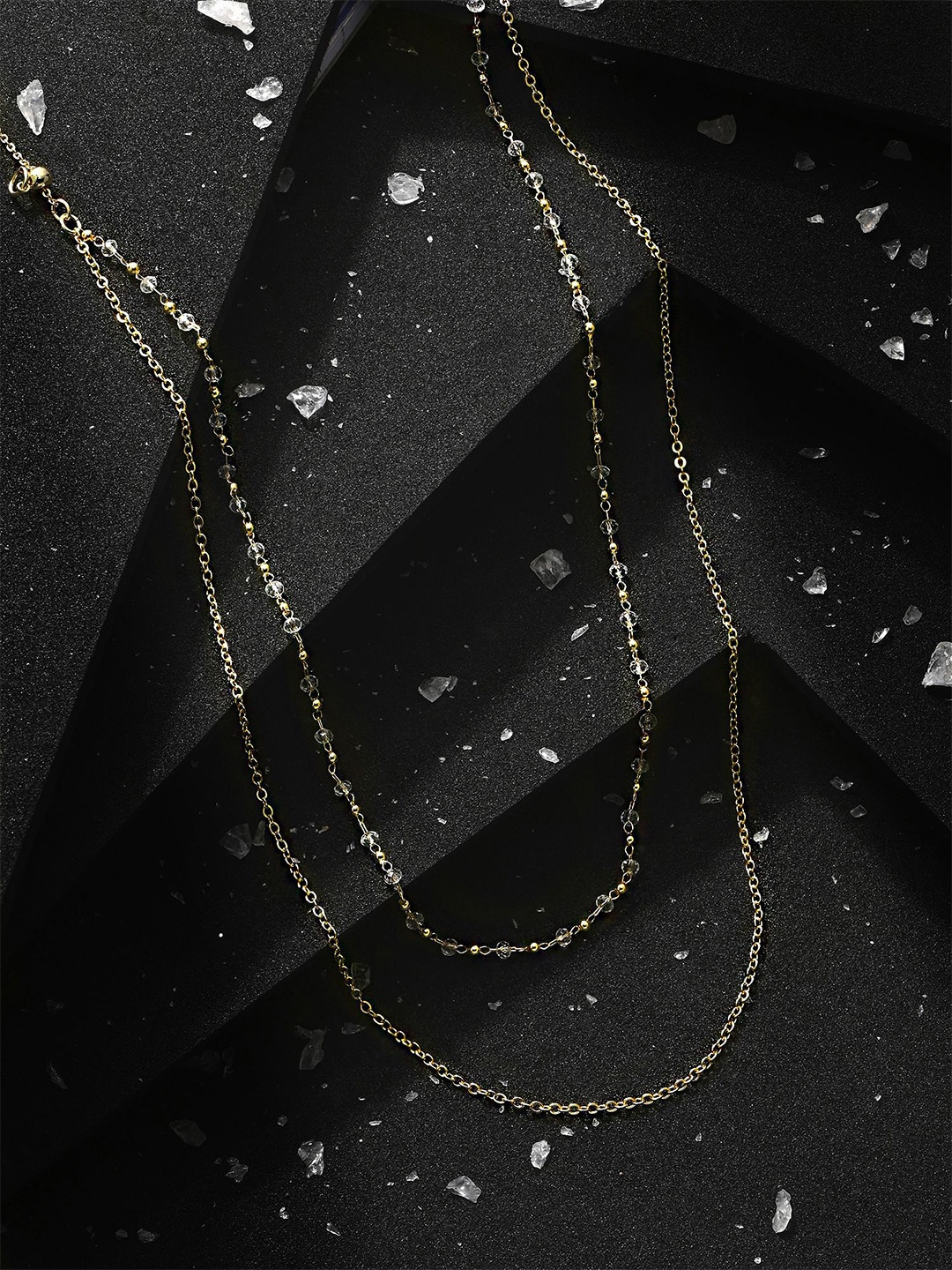 

Accessorize 14k Gold-Plated Layered Brass Necklace