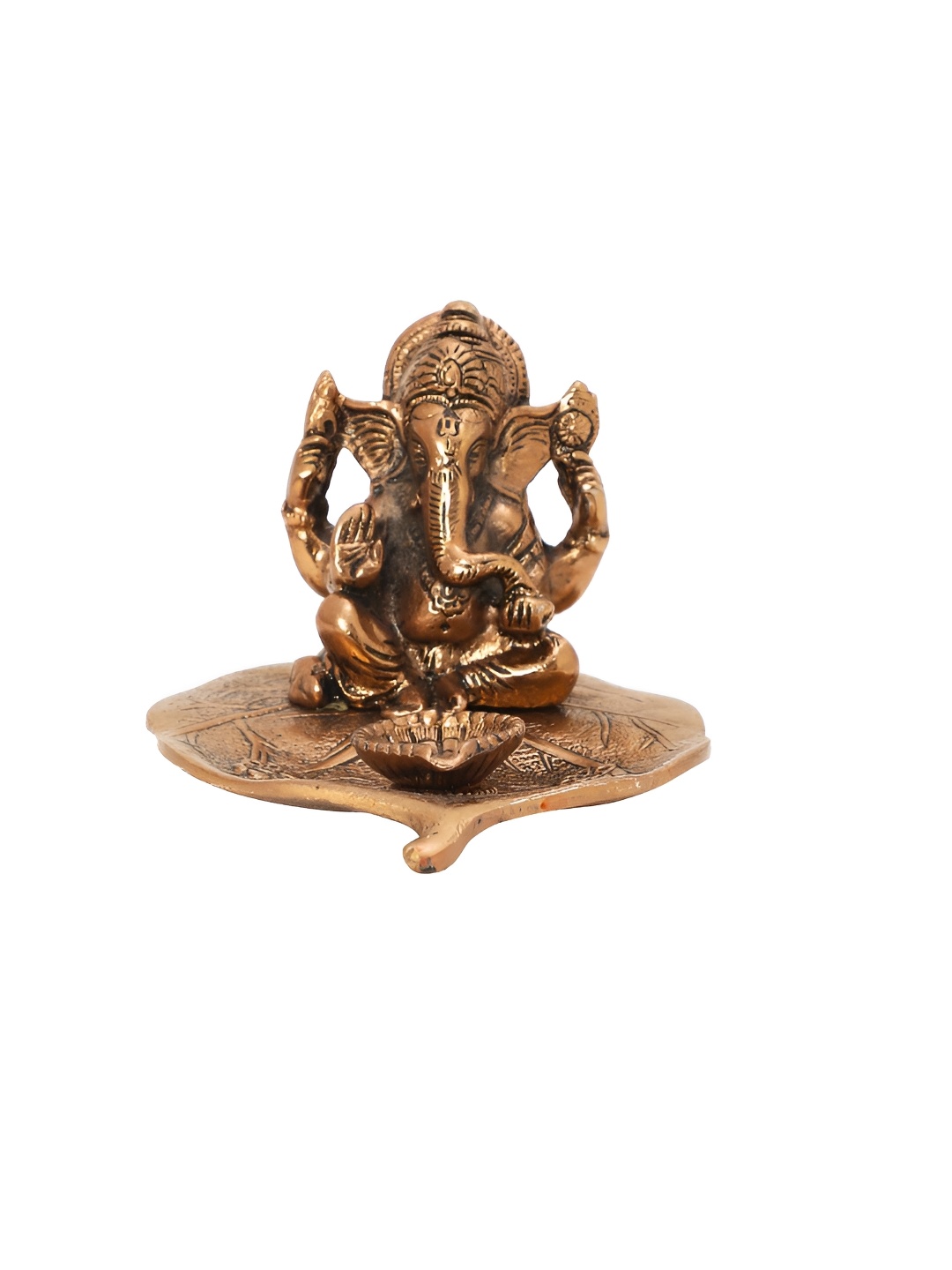 

INTERNATIONAL GIFT Brown Patta Ganesh Religious Idol Showpiece