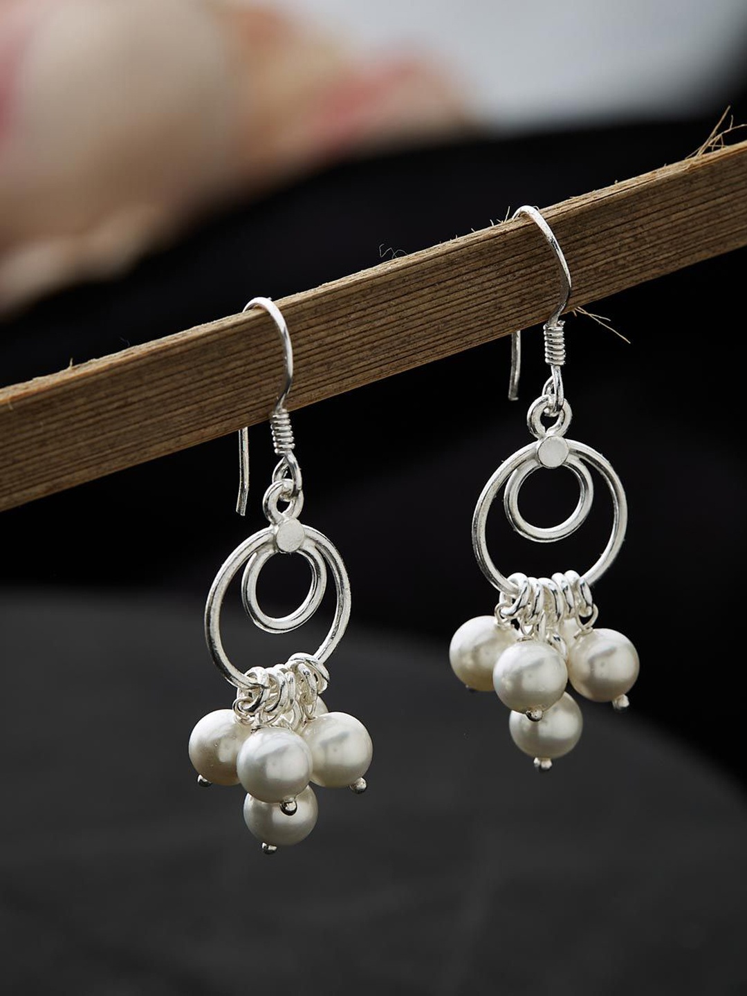 

Fabindia Contemporary Drop Earrings, Silver