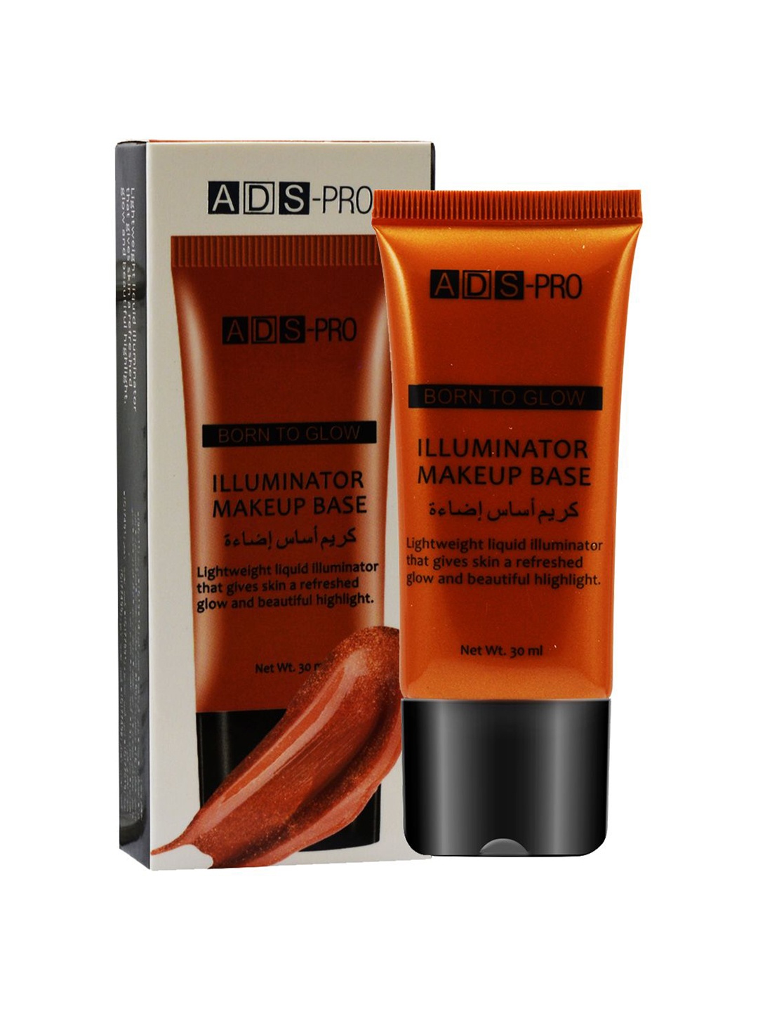 

A.D.S Born To Glow Illuminator Makeup Base Primer 30ml - Shade 04, Orange