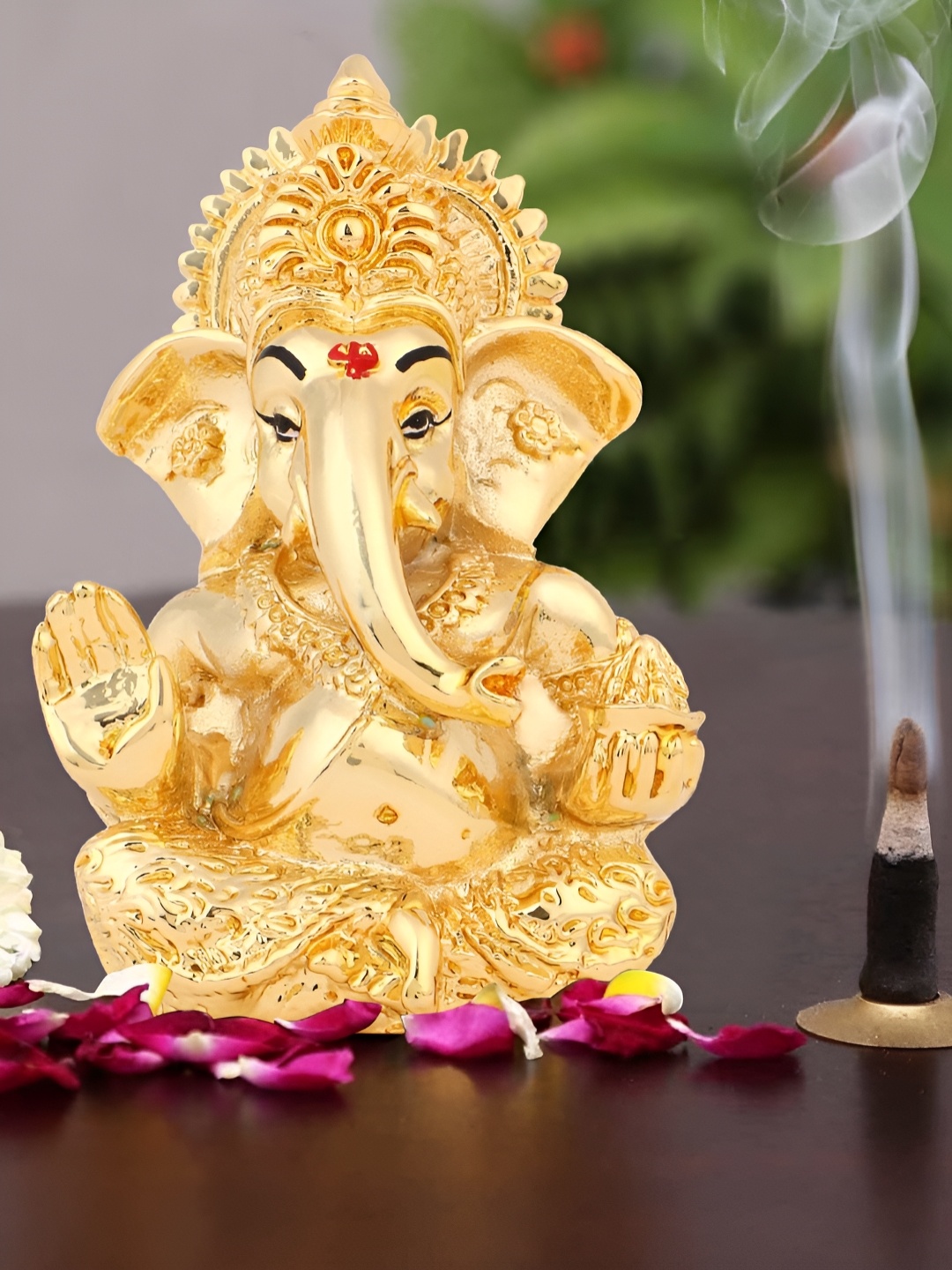 

INTERNATIONAL GIFT Shree Ganesh Murti Showpiece, Gold
