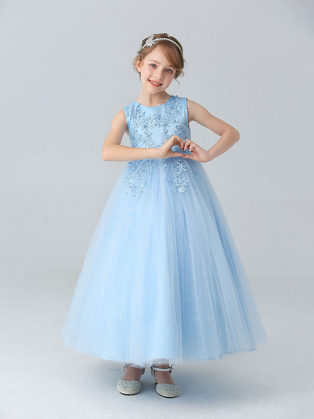 

JC SPARKLE Embellished Maxi Dress, Blue