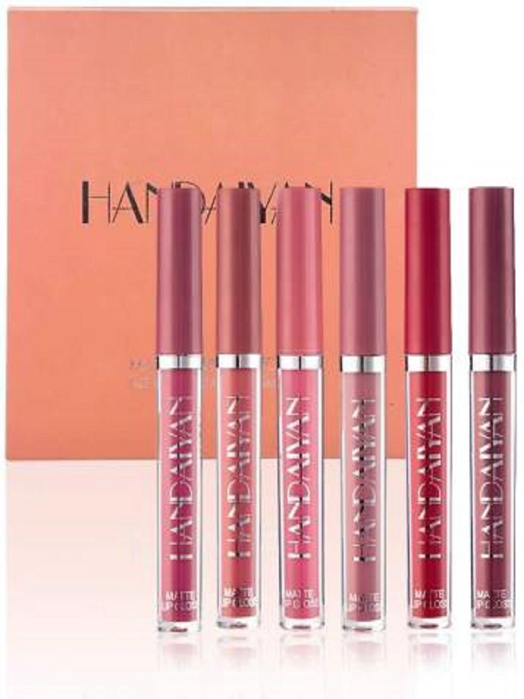 

Huda Girl Handaiyan Set Of 6 Liquid Lipstick -18ml-Shade B, Multi