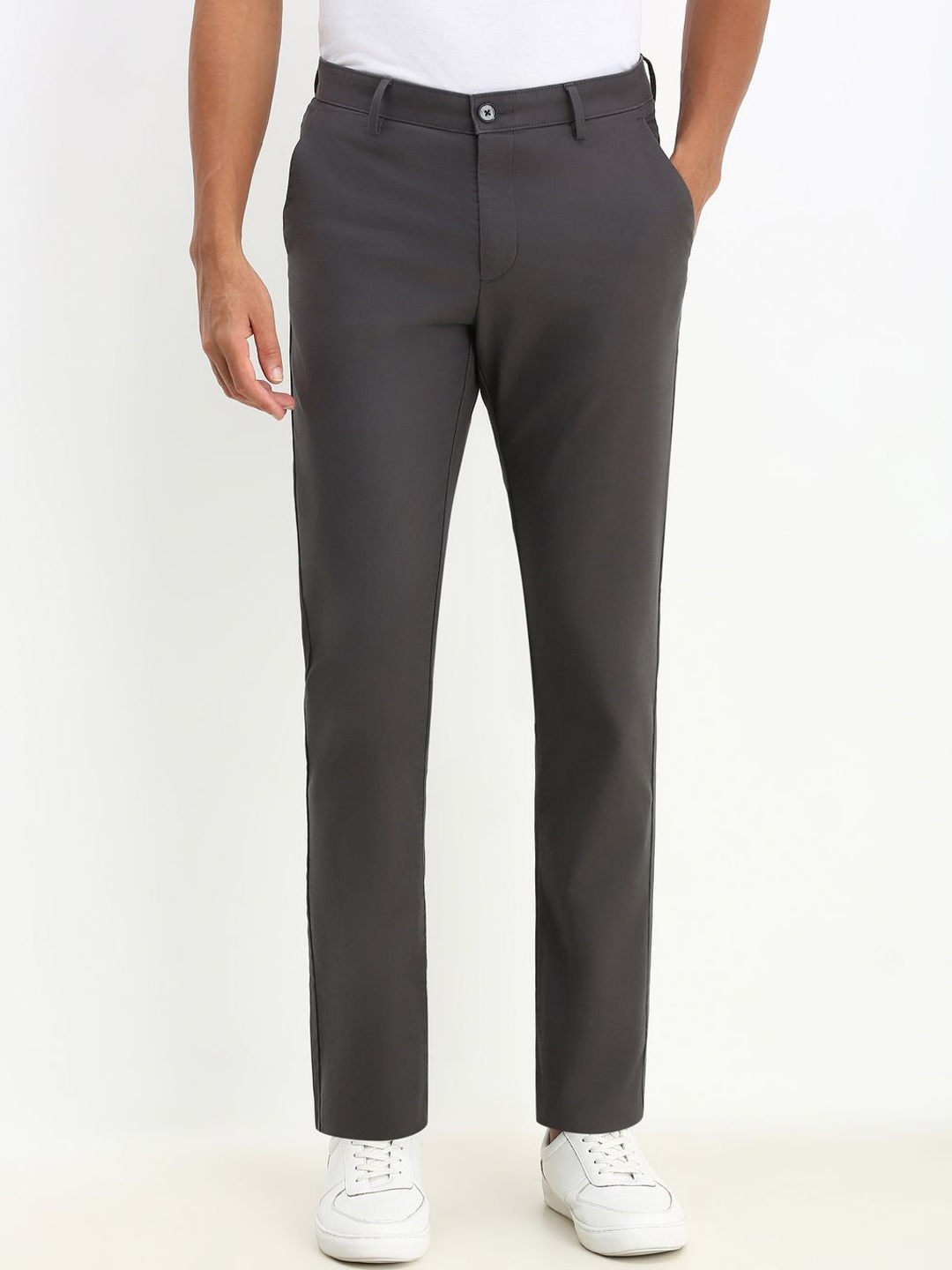 

Allen Solly Men Trousers, Grey