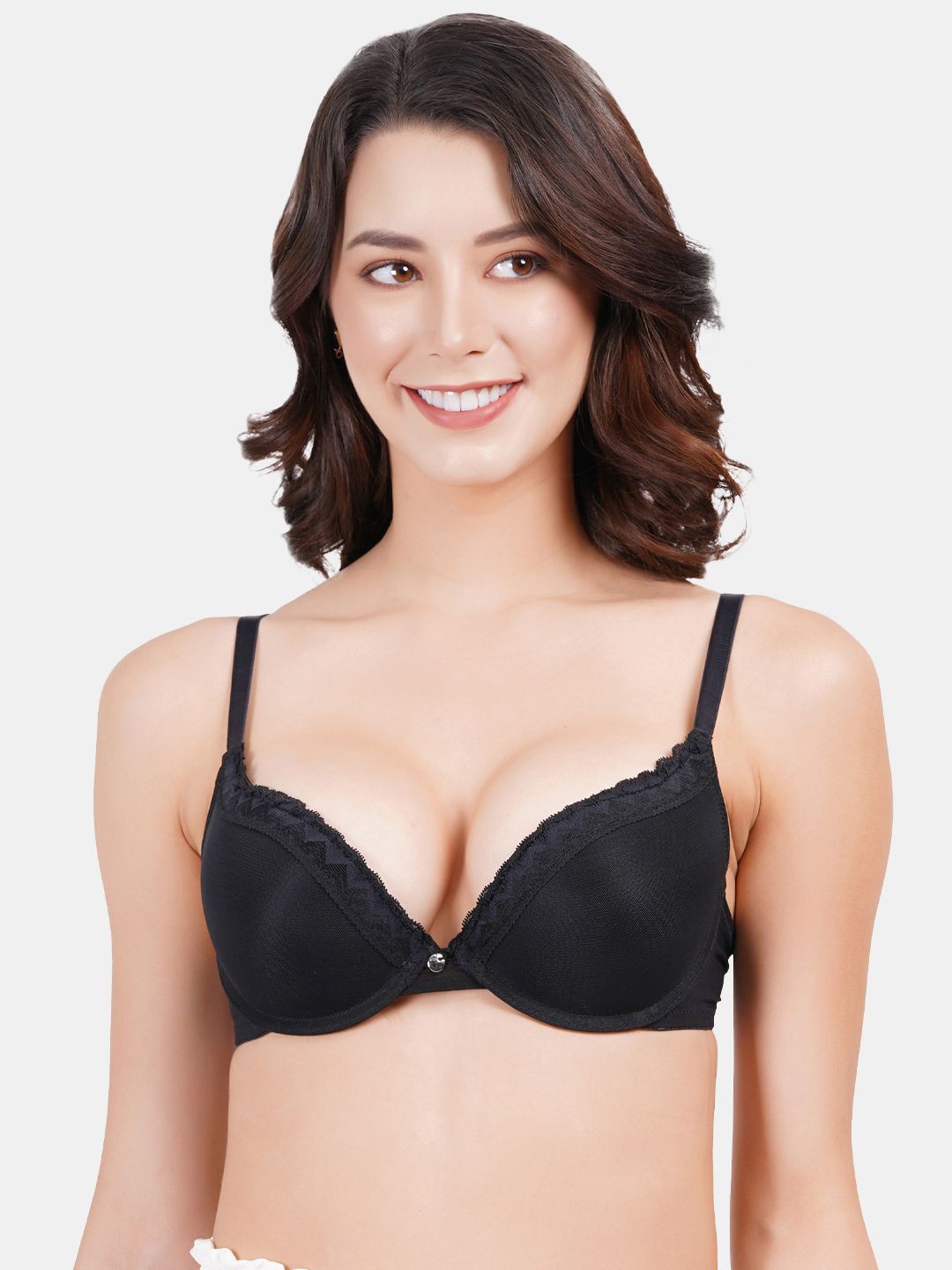 

Amour Secret Bra Full Coverage Underwired Heavily Padded, Black