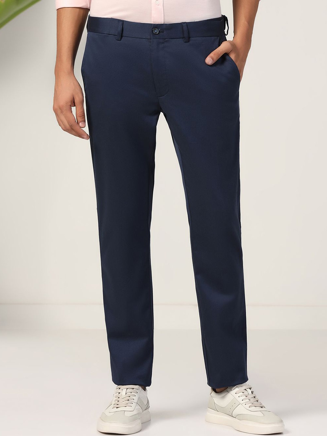 

Blackberrys Men Slim Fit Trousers, Navy blue