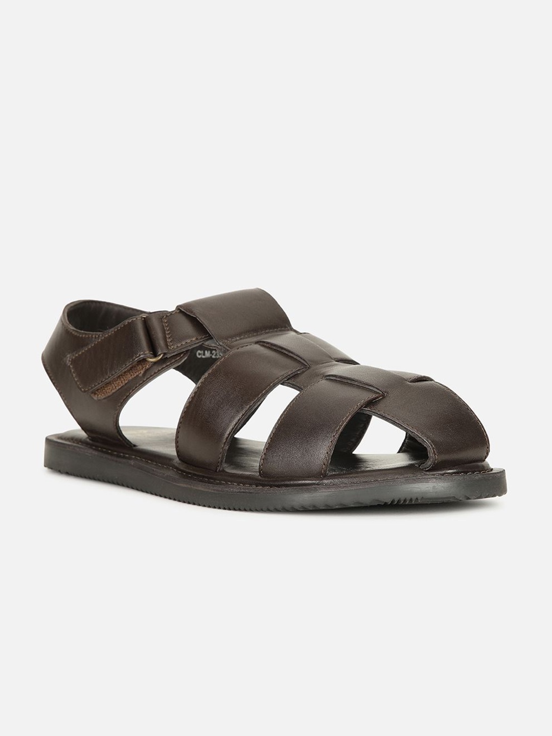 

Carlton London Men Velcro Comfort Sandals, Brown