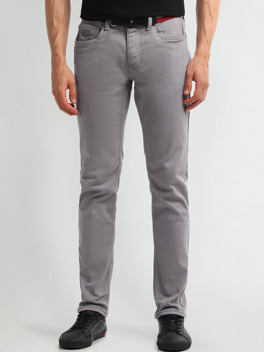 

U.S. Polo Assn. Denim Co. Men Prince Slim Fit Stretchable Jeans, Grey
