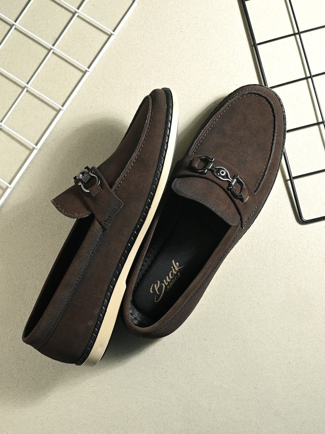 

BUCIK Men Loafers, Brown
