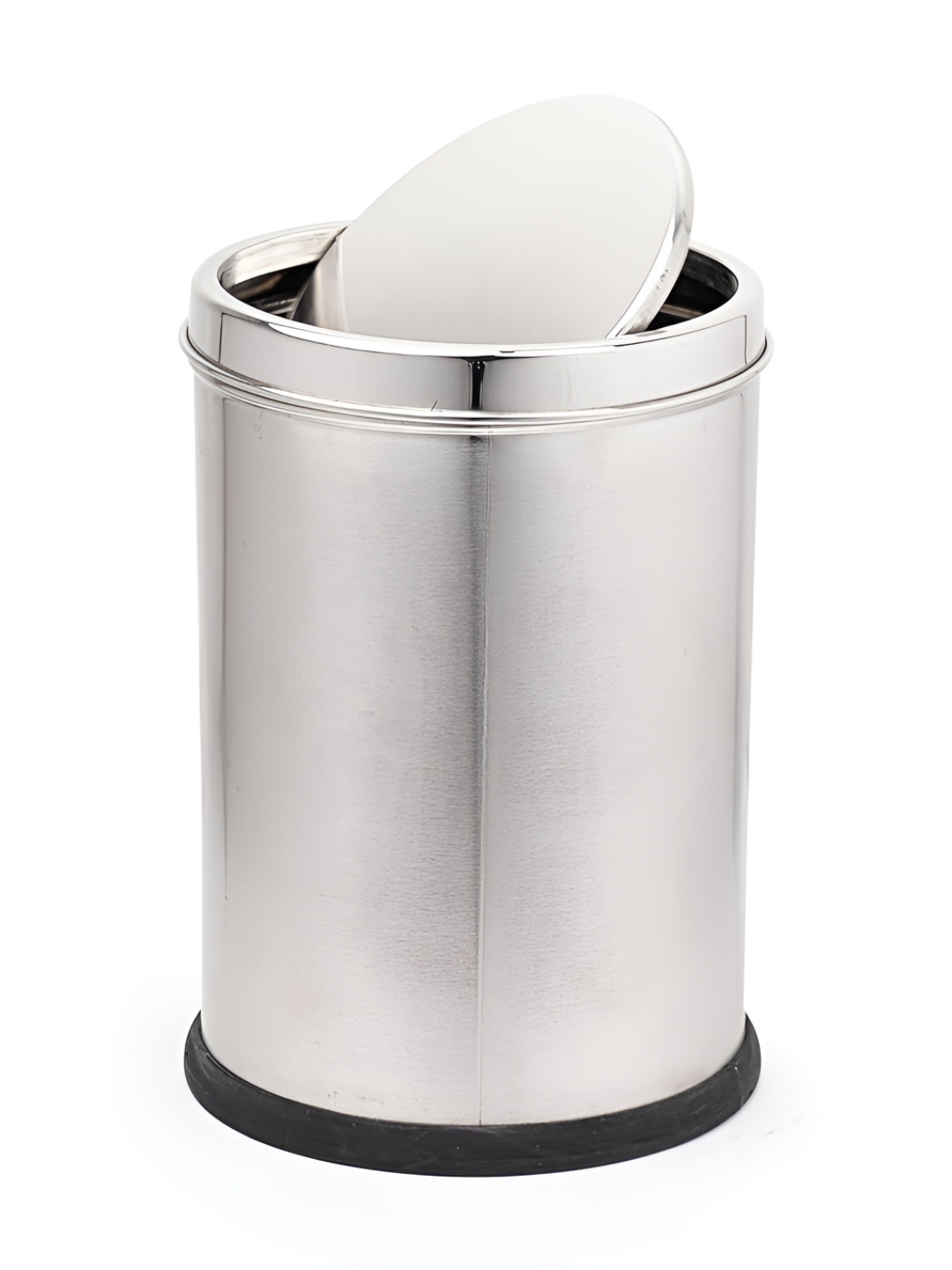 

Mumma's Life Grey Stainless Steel Pedal Open Bins 9L, Silver
