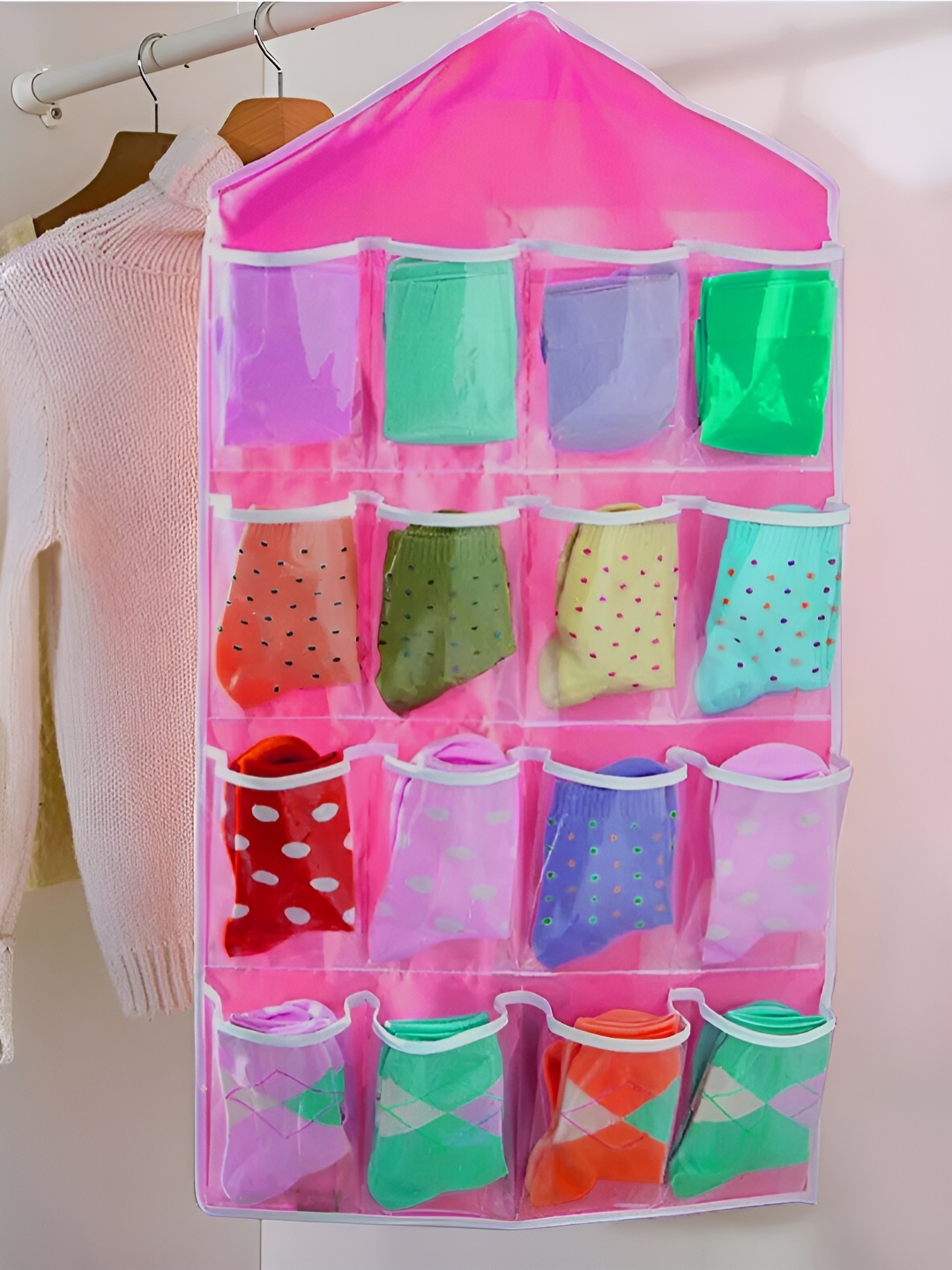 

atorakushon Pink & Transparent Reusable Separator Organisers