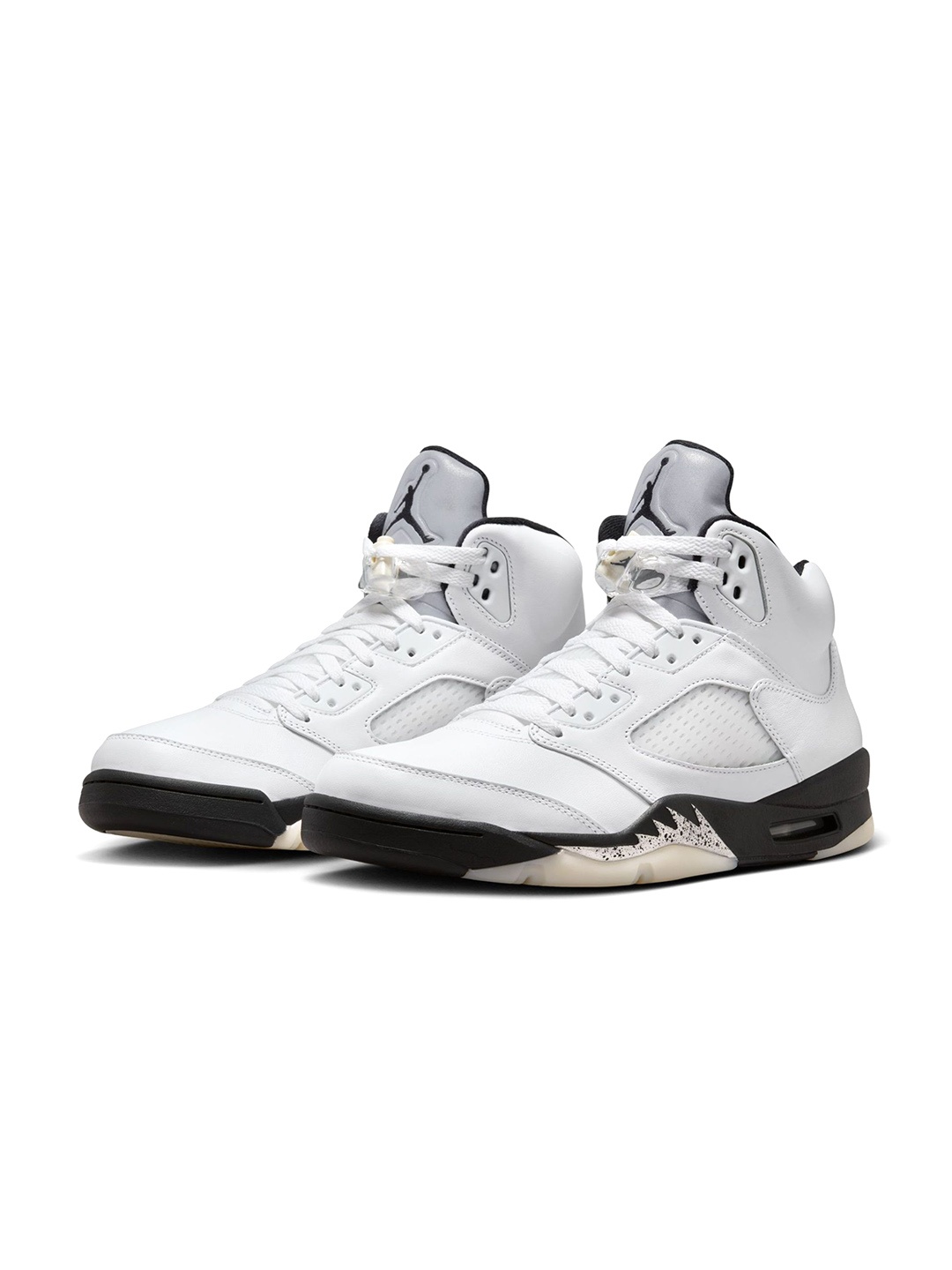 

Nike Air Jordan 5 Retro 'White and Black' Men's Shoes