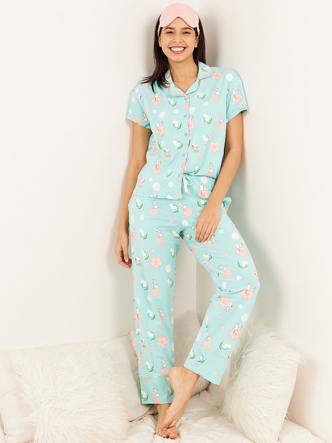 

Sweet Dreams Snoopy Snooze Pyjama Set, Blue