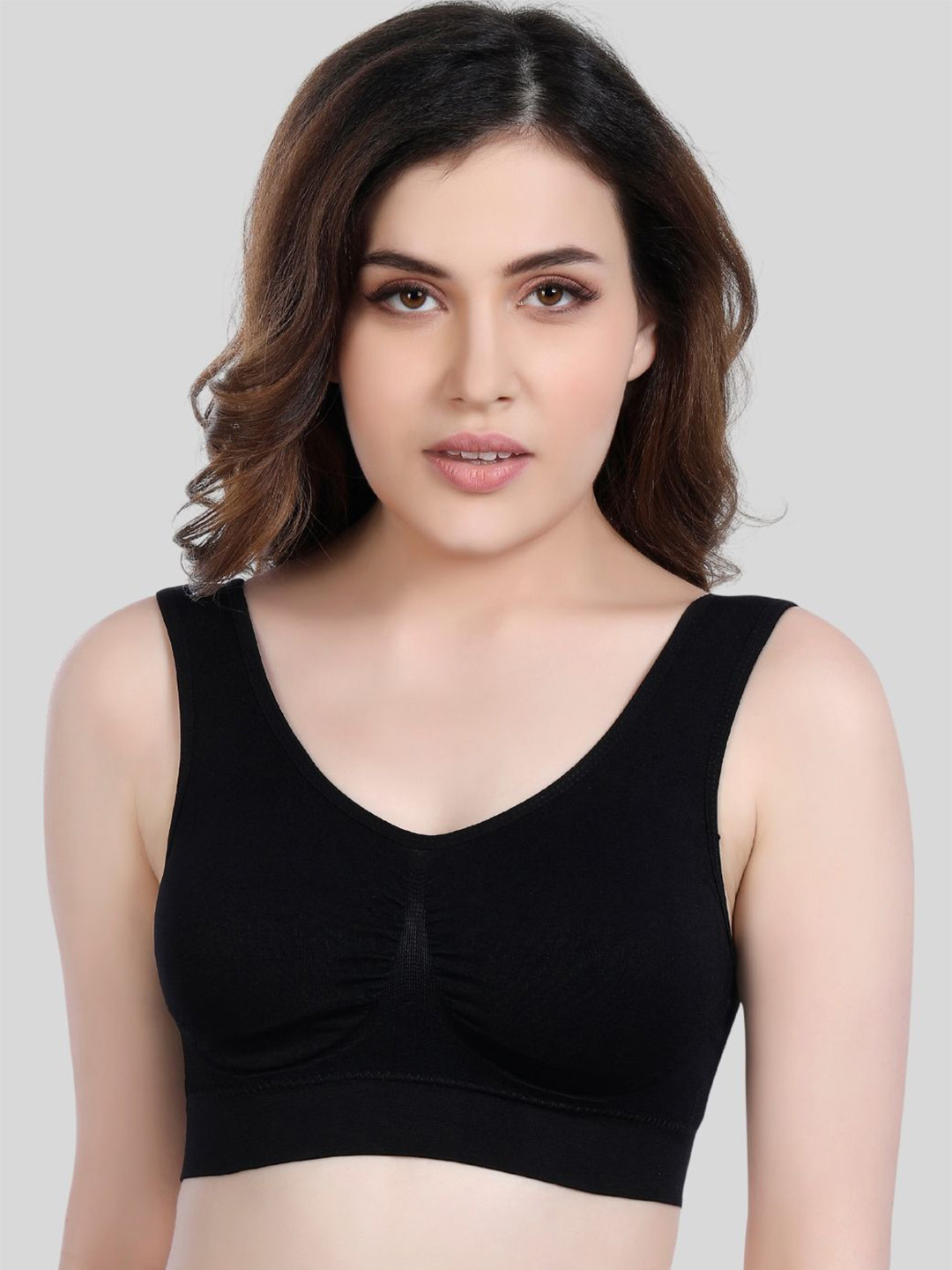 

SHOPPY VILLA Bra Full Coverage Lightly Padded, Black