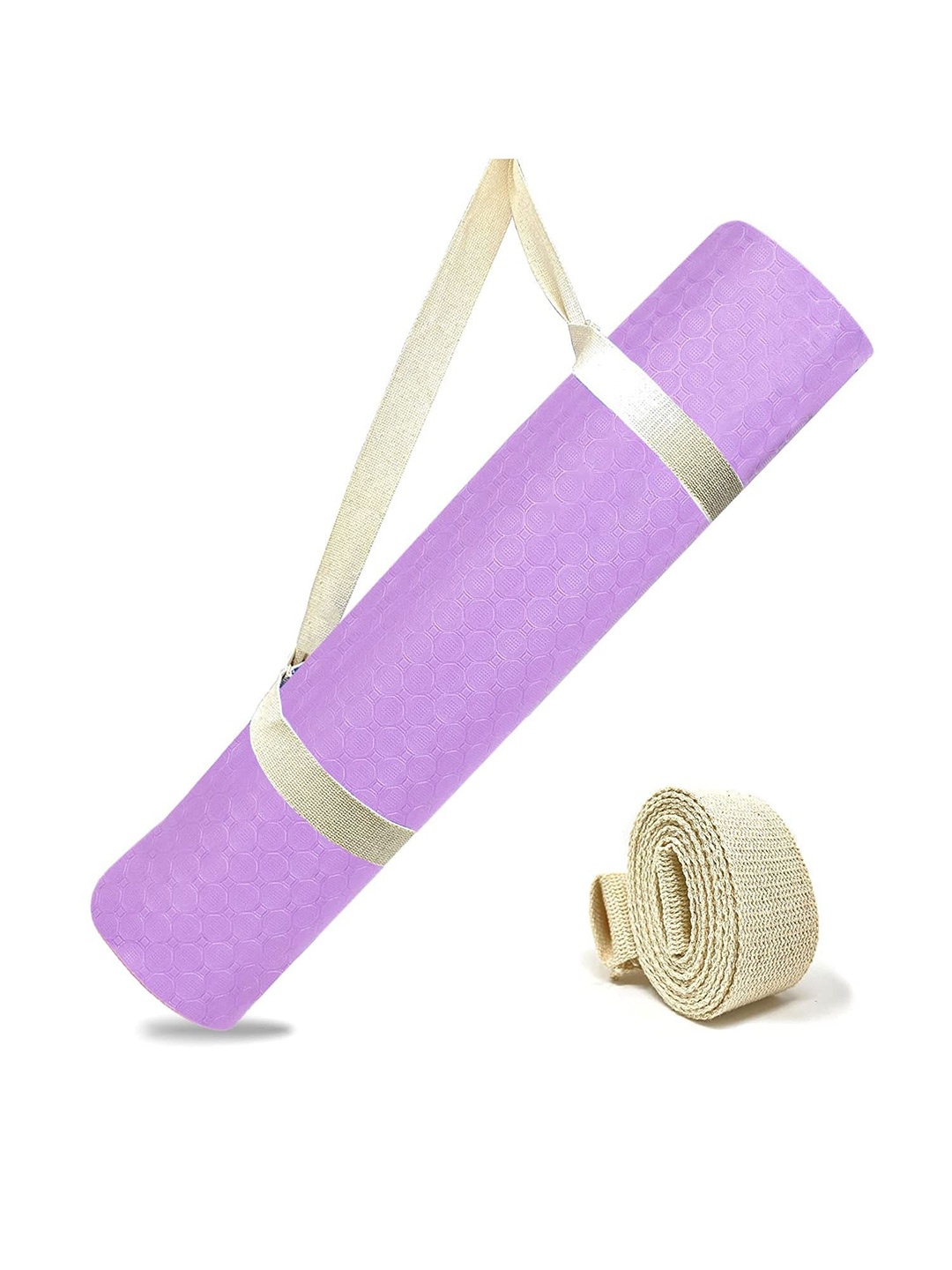 

STRAUSS Purple Rectangular Anti-Skid Yoga Mat