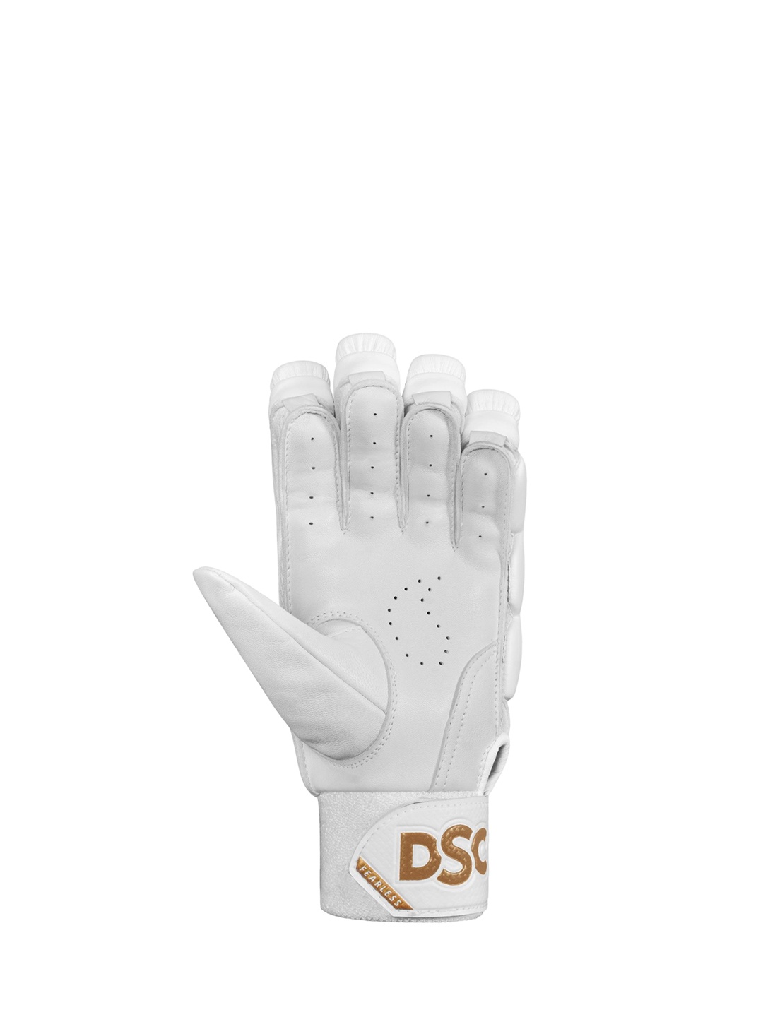 

DSC Unisex Patterned Leather Sport Gloves, White