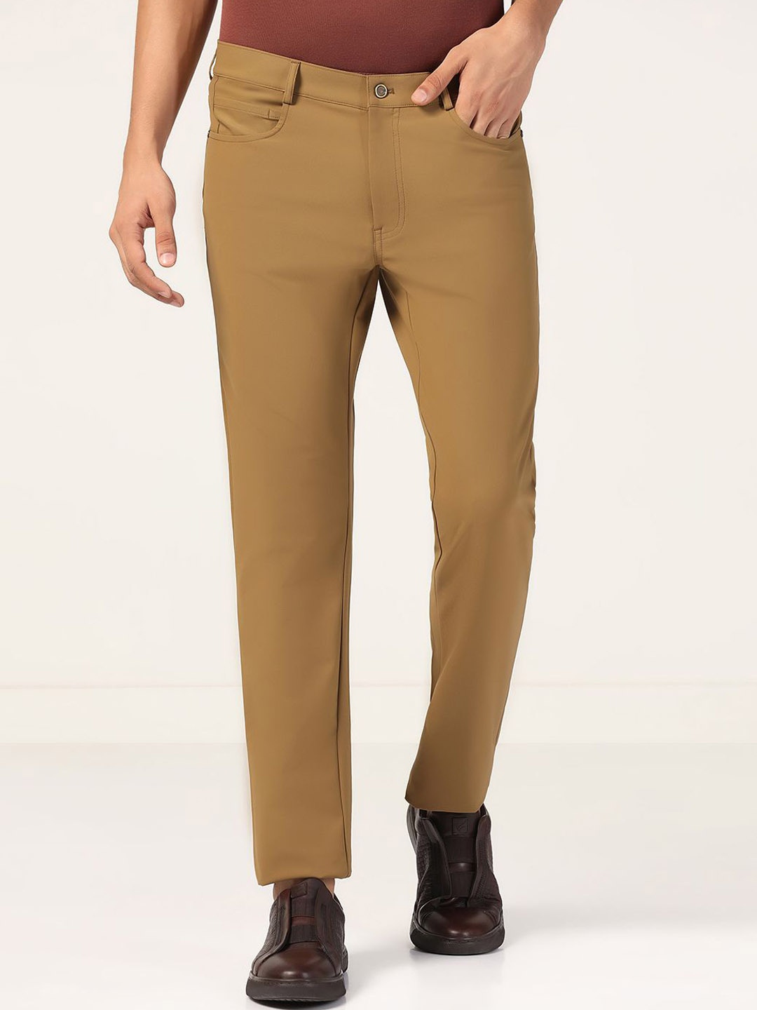 

Blackberrys Men Urban Slim Slim Fit Trousers, Khaki