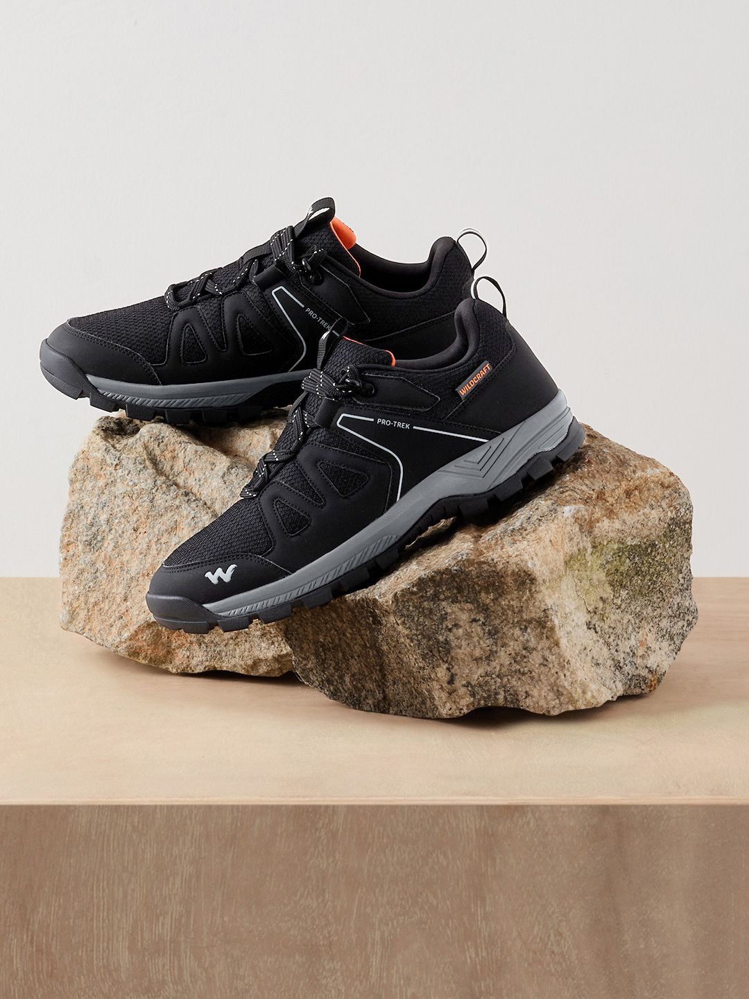 

Wildcraft Sphere 2 Men Trekking Non-Marking Shoes, Black