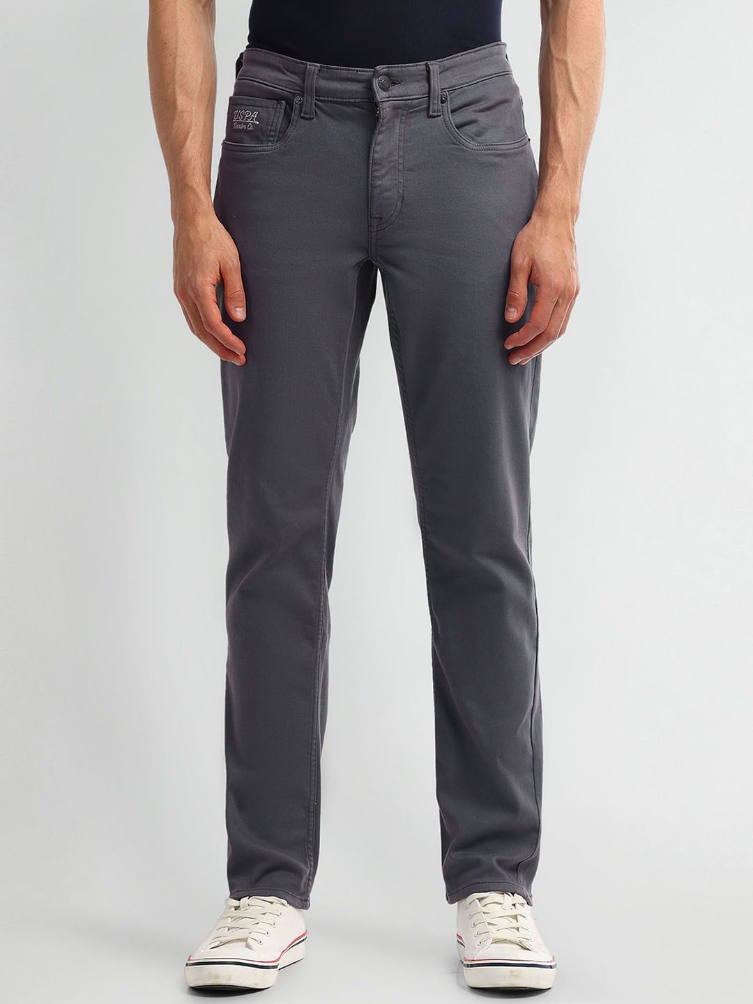 

U.S. Polo Assn. Denim Co. Men Prince Slim Fit Stretchable Jeans, Grey