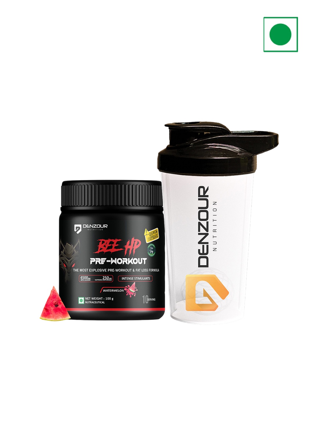 

DENZOUR NUTRITION Bee Hp Prf Pre-workout & Fat Loss Formula-100gm, White