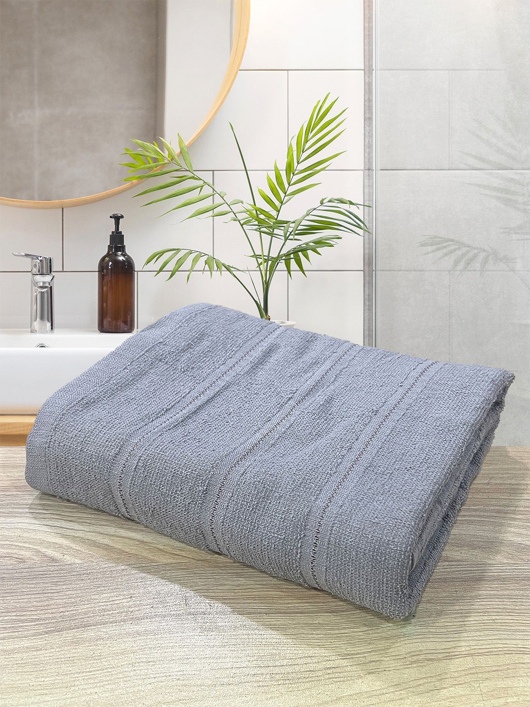

LABHAM Grey Pure Cotton 300 GSM Bath Towel