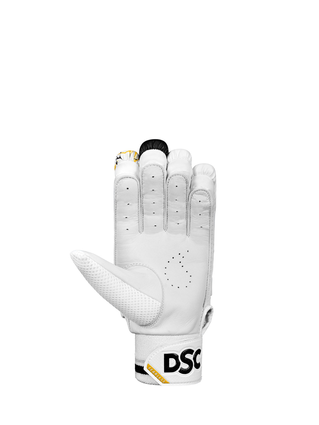 

DSC Unisex Patterned Leather Sport Gloves, White