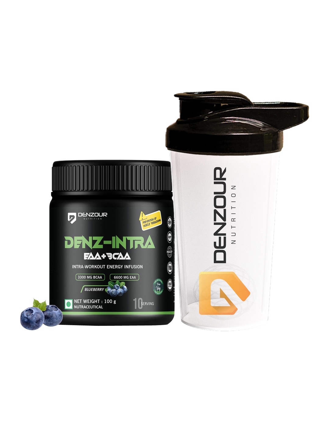 

DENZOUR NUTRITION Denz-Intra EAA+BCAA Intra Workout-100gm, White