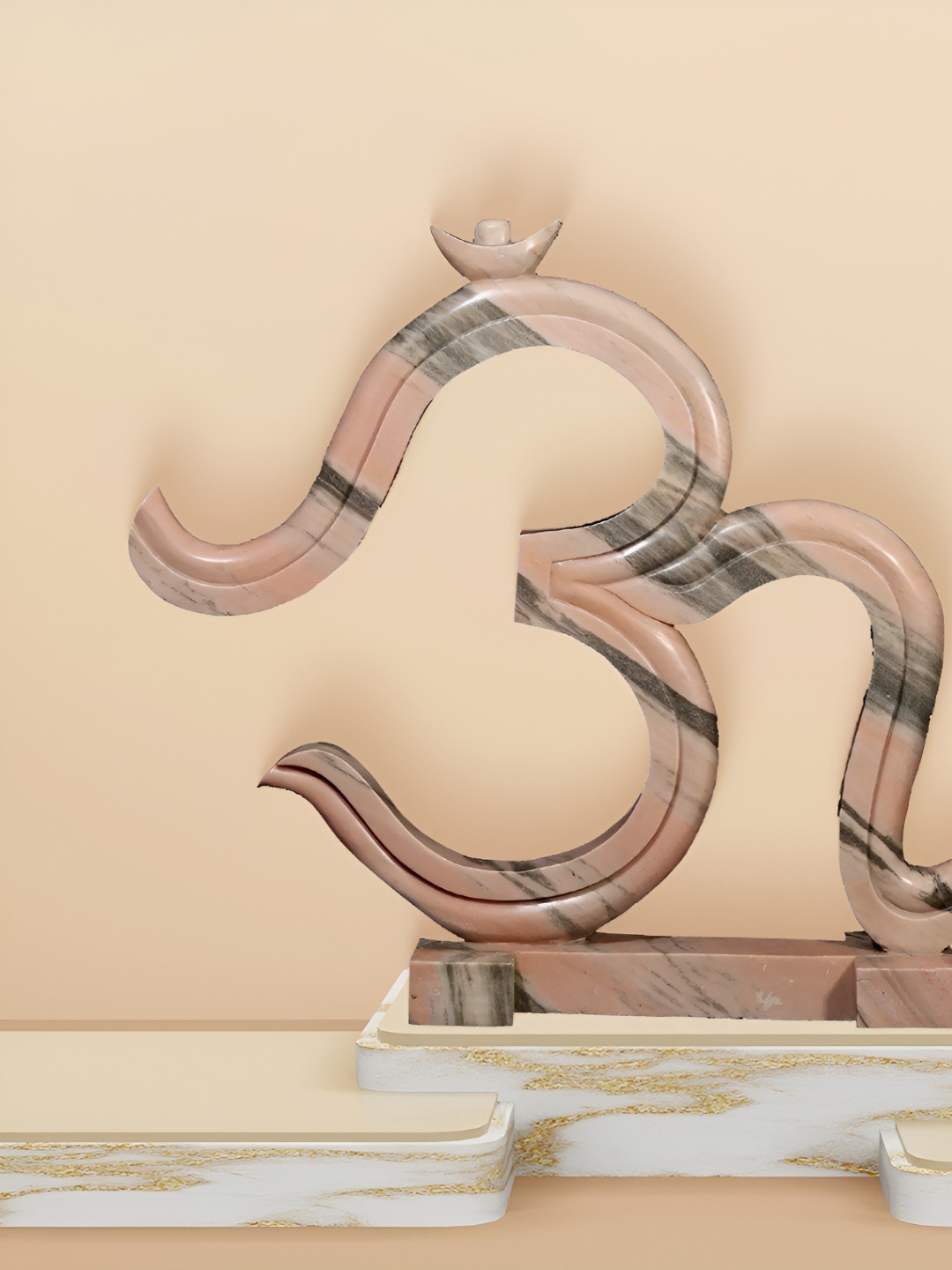 

Exotic India Pink & Grey Religious Idol Showpiece