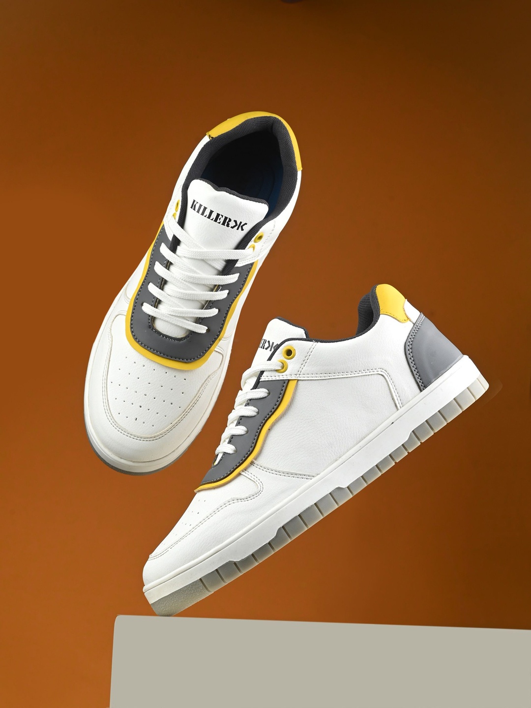 

Killer Men Colourblocked Sneakers, Yellow