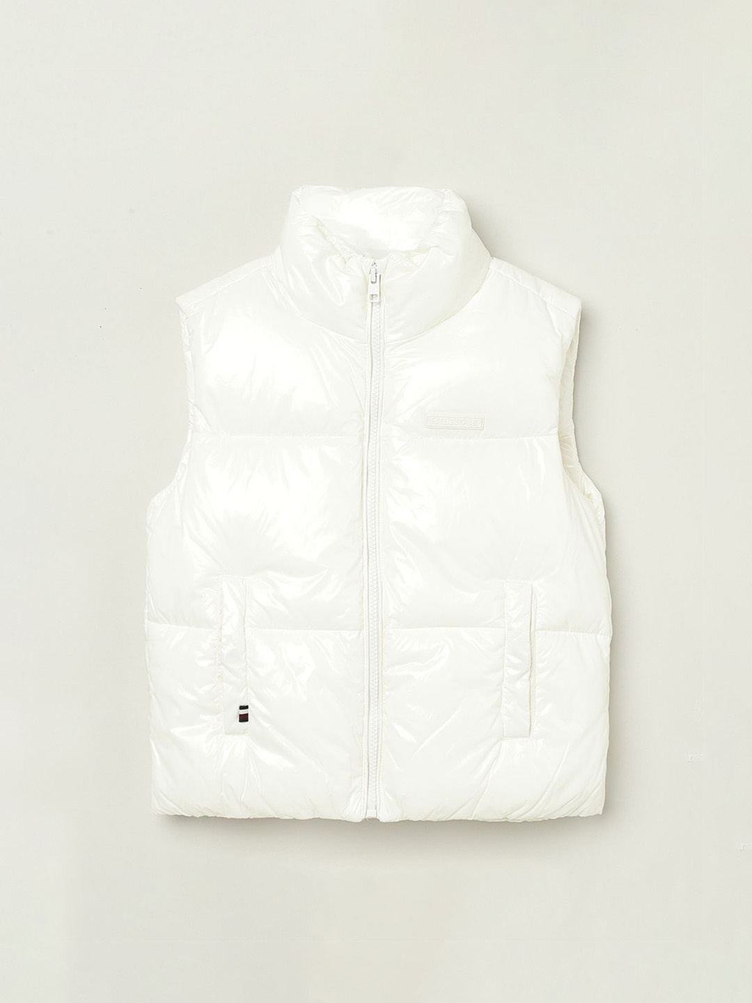 

Tommy Hilfiger Girls Solid Windcheater Puffer Jacket, White