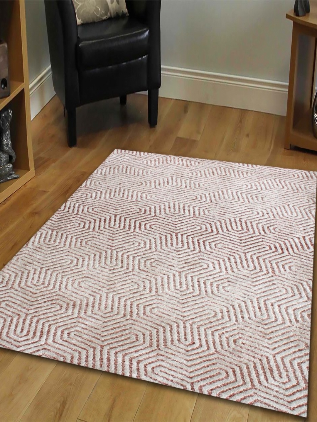 

MULTITEX Beige Geometric Anti-Skid Carpet