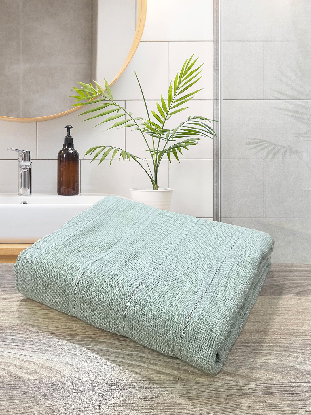 

LABHAM Olive Green Pure Cotton 300 GSM Bath Towel