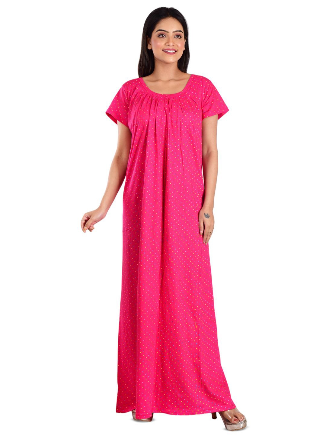 

DUI KONNA Printed Maxi Nightdress, Pink