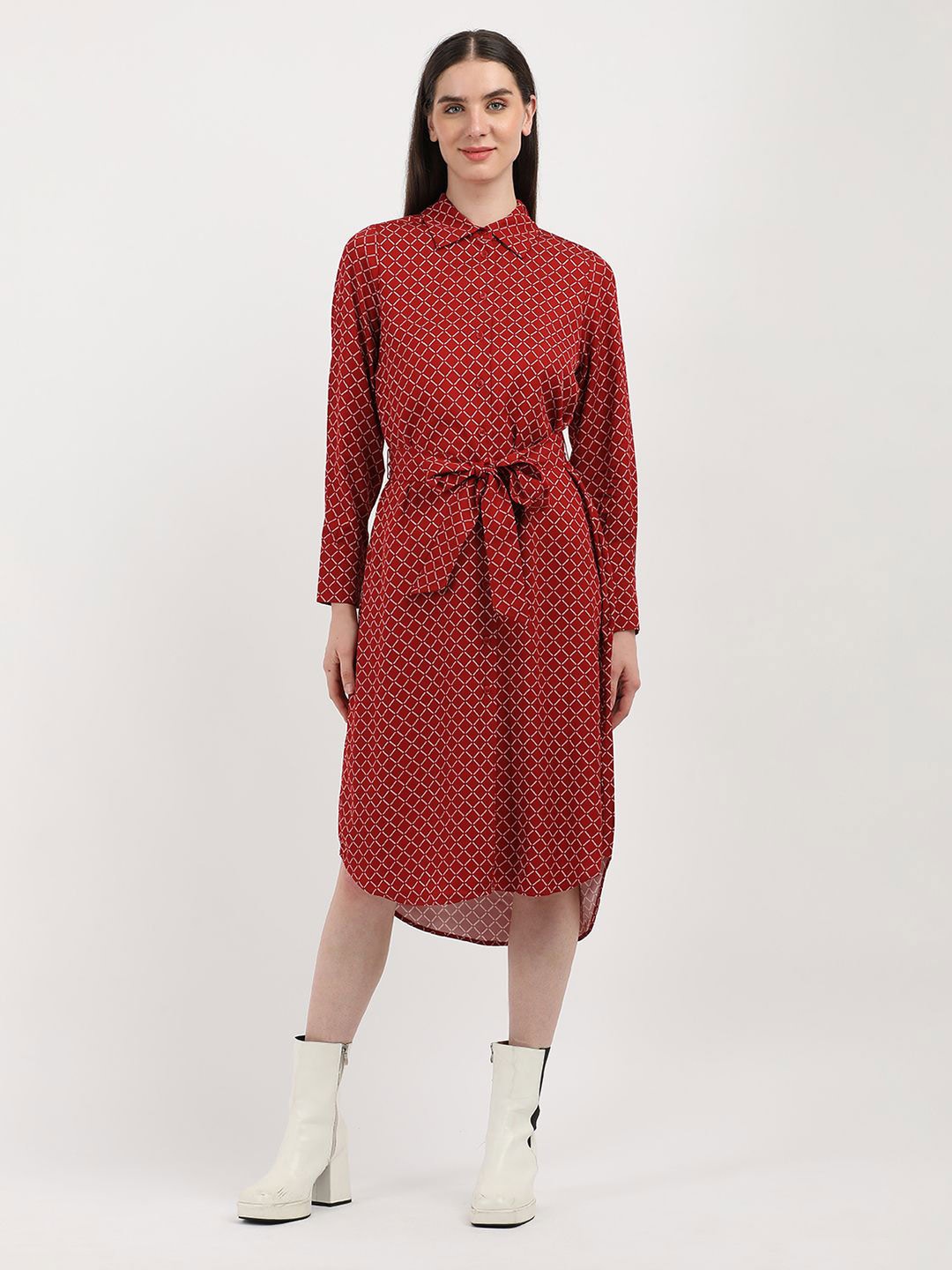 

Tommy Hilfiger Polka Dot Shirt Dress, Red