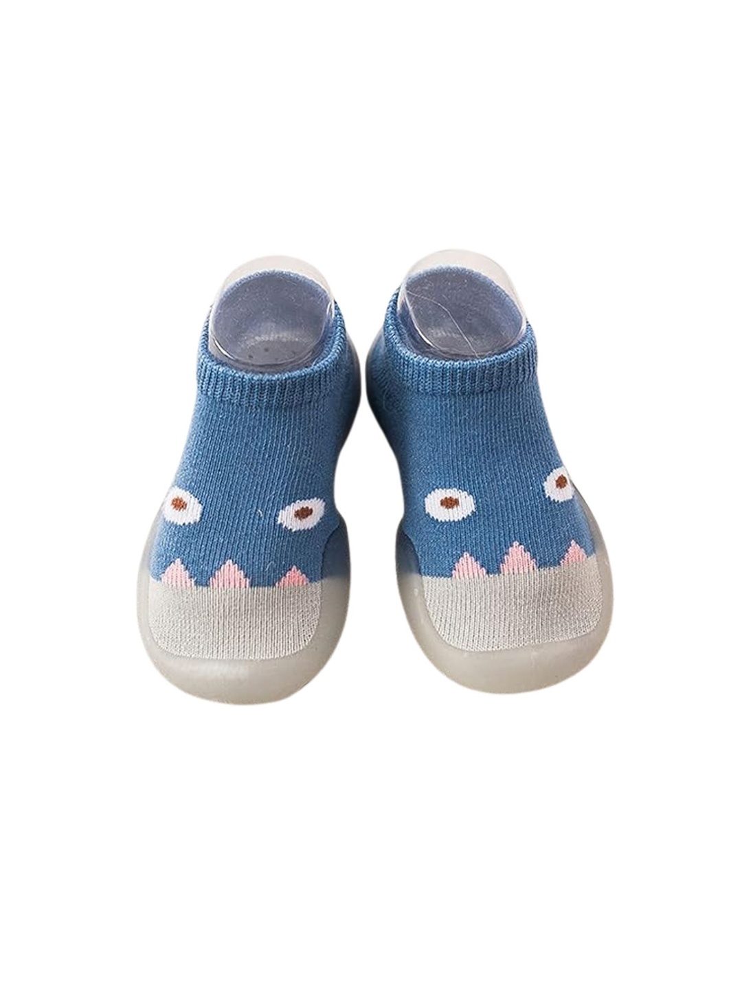 

NESKA MODA Unisex Kids Cotton Booties, Blue