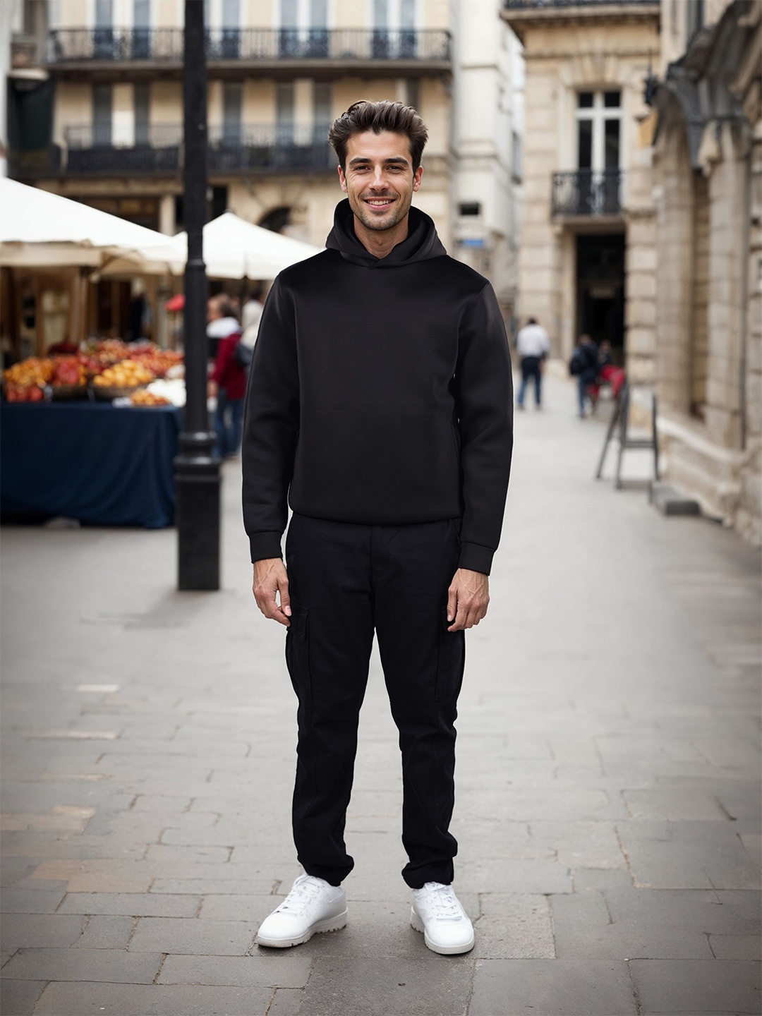 

Celio Men Hooded Sweatshirt, Black