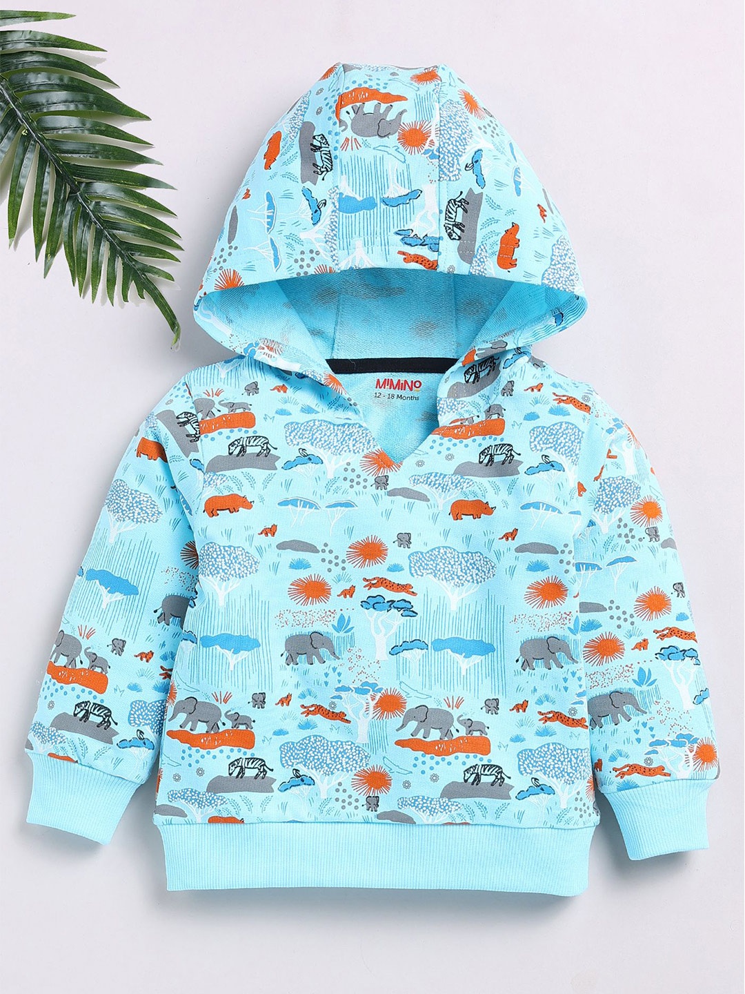 

MIMINO Unisex Kids Graphic Printed Sweatshirt, Blue