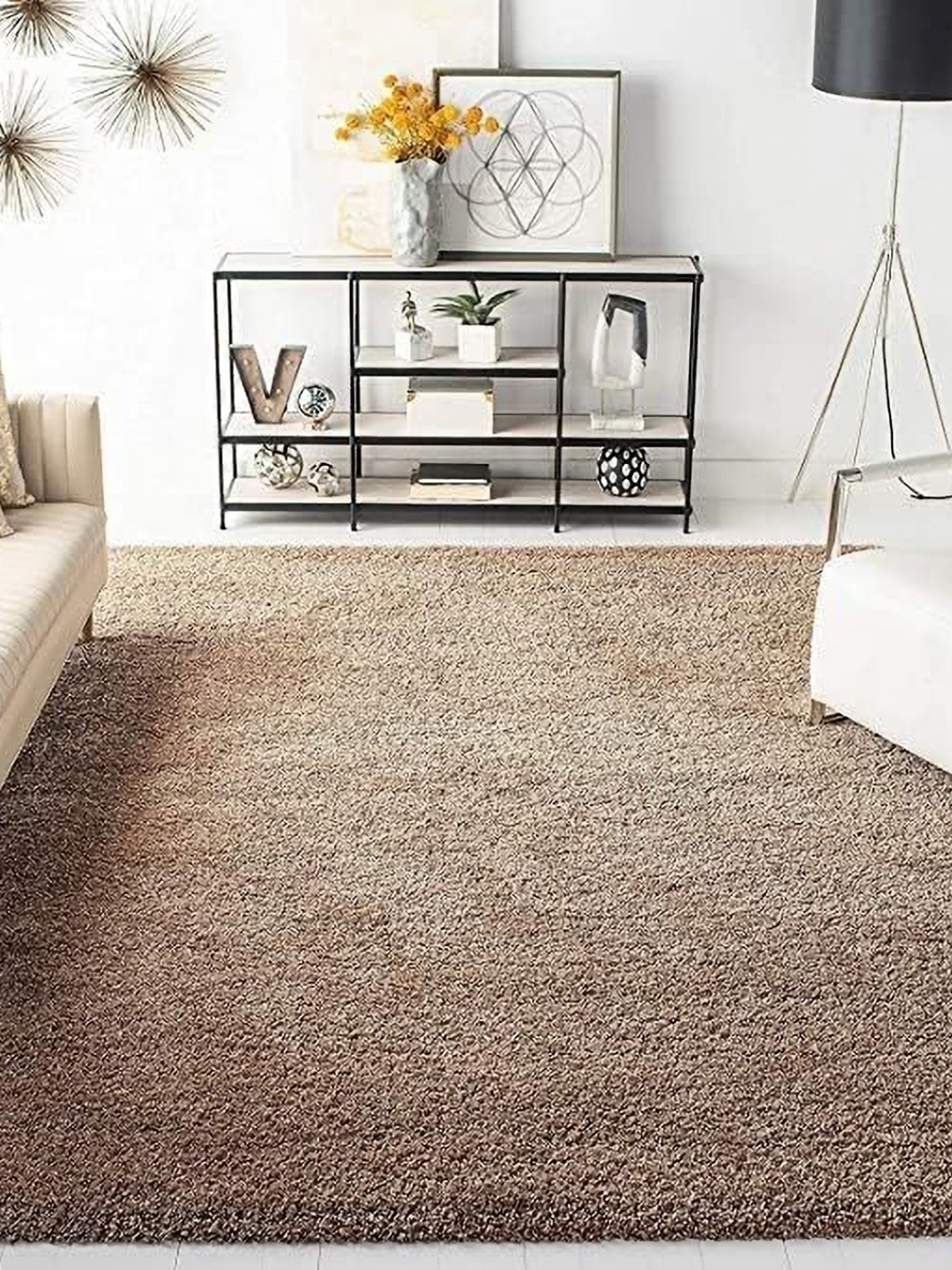 

Banchmark Home Furnishings Brown Shaggy Rectangle Carpet