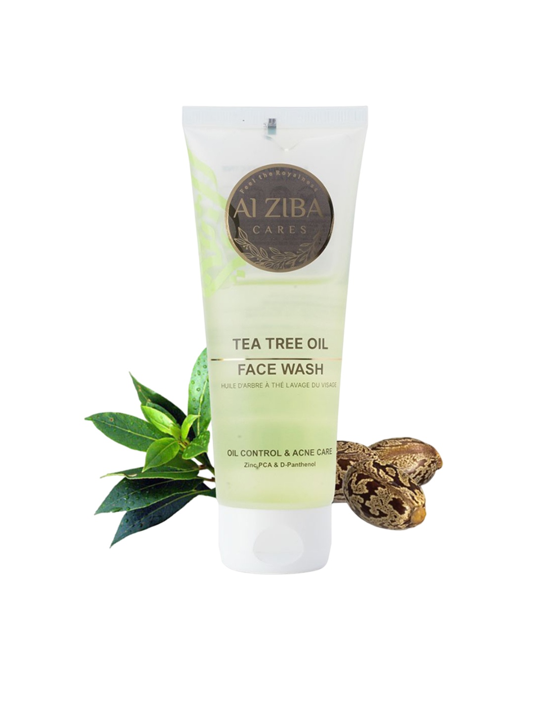 

ALZIBA CARES Tea Tree Oil Face Wash With D-Panthenol for Oil Control & Acne Care-100ml, Lime green