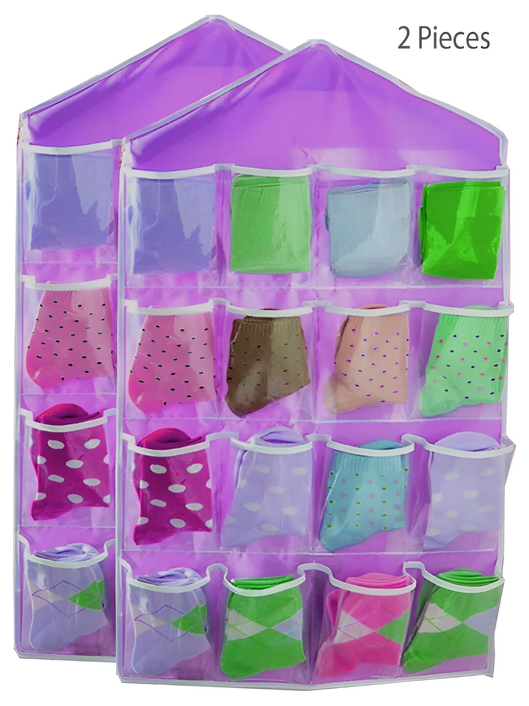 

atorakushon Purple 2 Pieces Reusable Multi-Utility Organisers