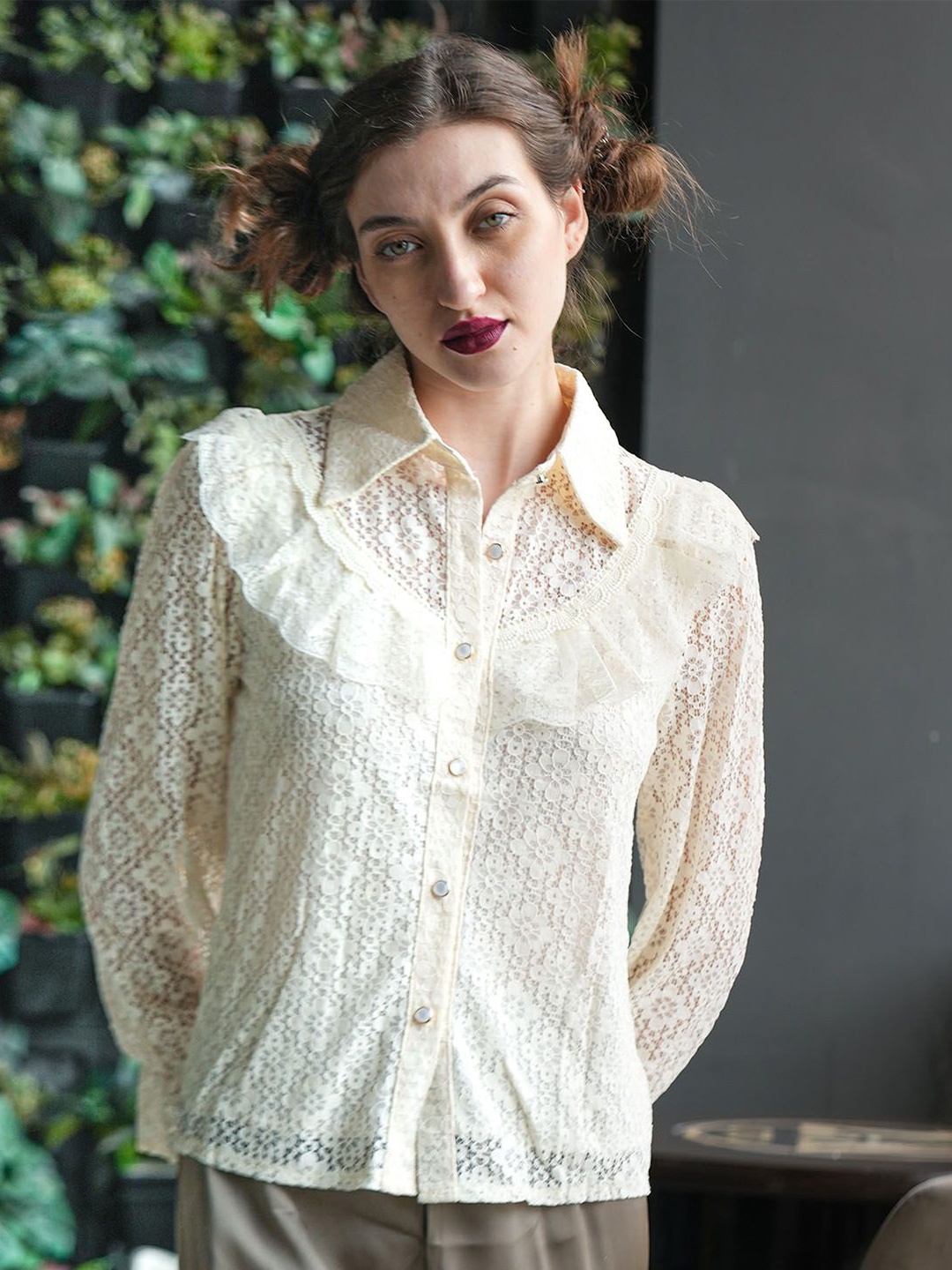 

ODETTE Lace Top, Off white