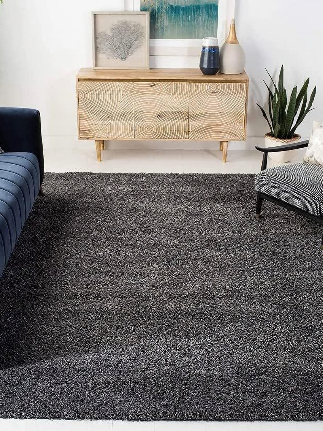 

Banchmark Home Furnishings Grey Shaggy Rectangle Carpet