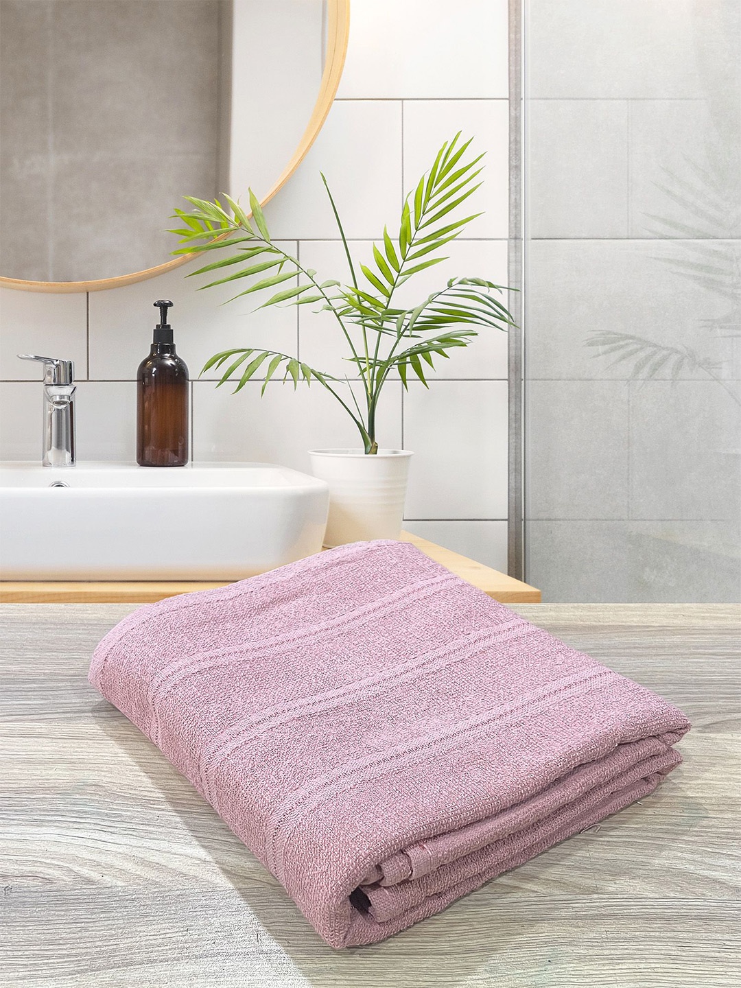 

LABHAM Rose Striped Pure Cotton 300 GSM Bath Towel