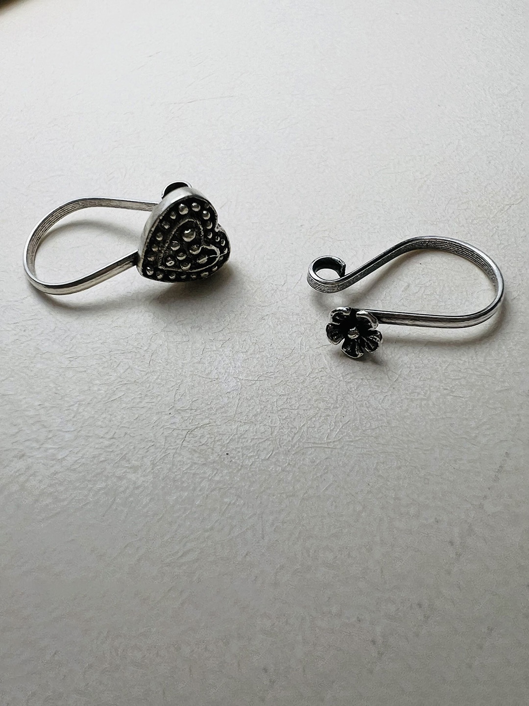

Arte Jewels Set Of 2 Sterling Silver Oxidised Stud Nosepin