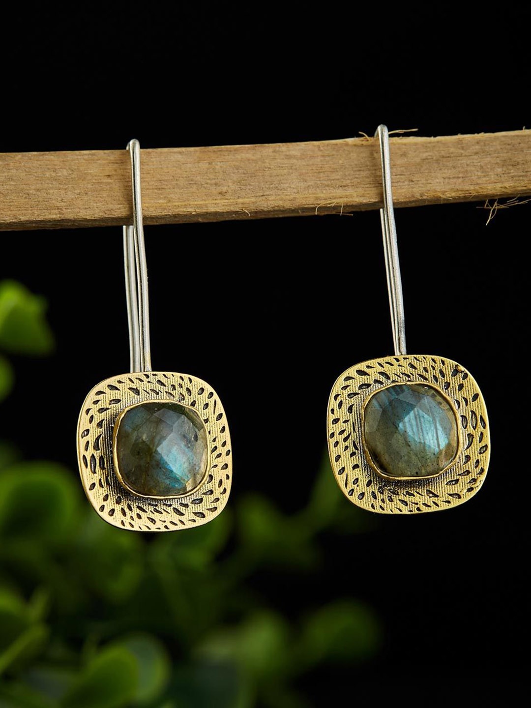 

Fabindia Silver Contemporary Drop Earrings, Gold
