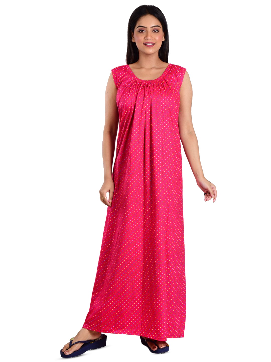 

DUI KONNA Printed Maxi Nightdress, Pink
