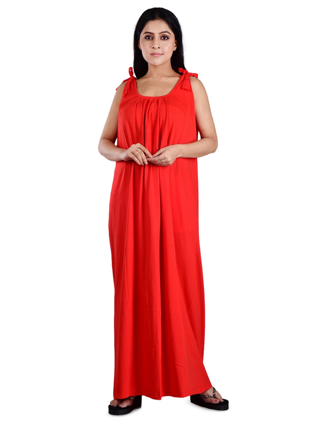 

DUI KONNA Square Neck Maxi Dress, Red