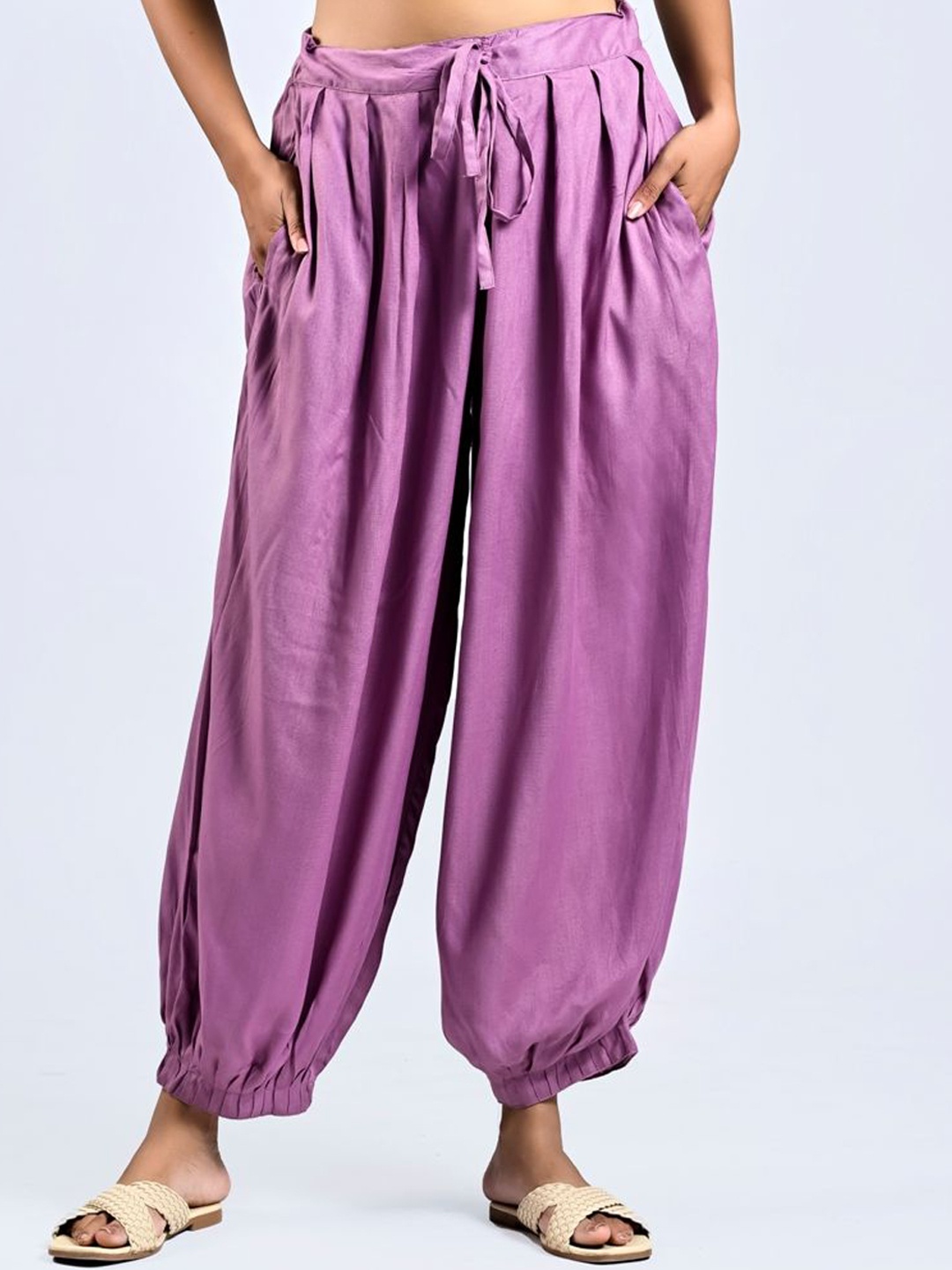 

MIRAYYA Women Loose Fit Harem Pants, Lavender