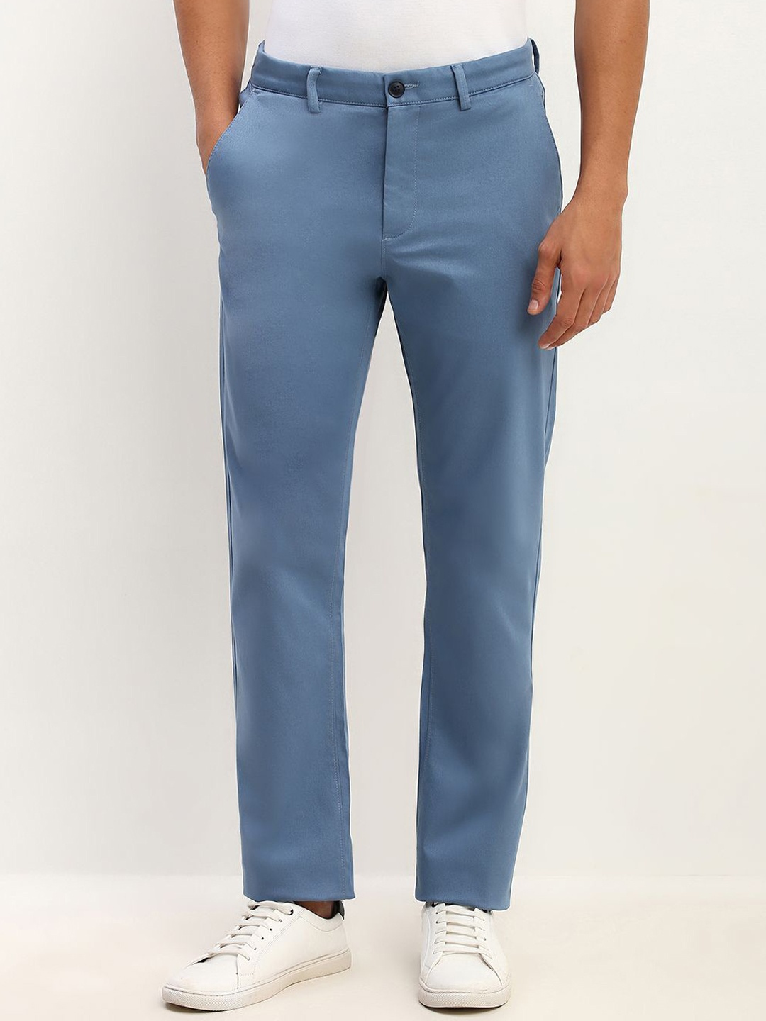 

Allen Solly Men Trousers, Blue