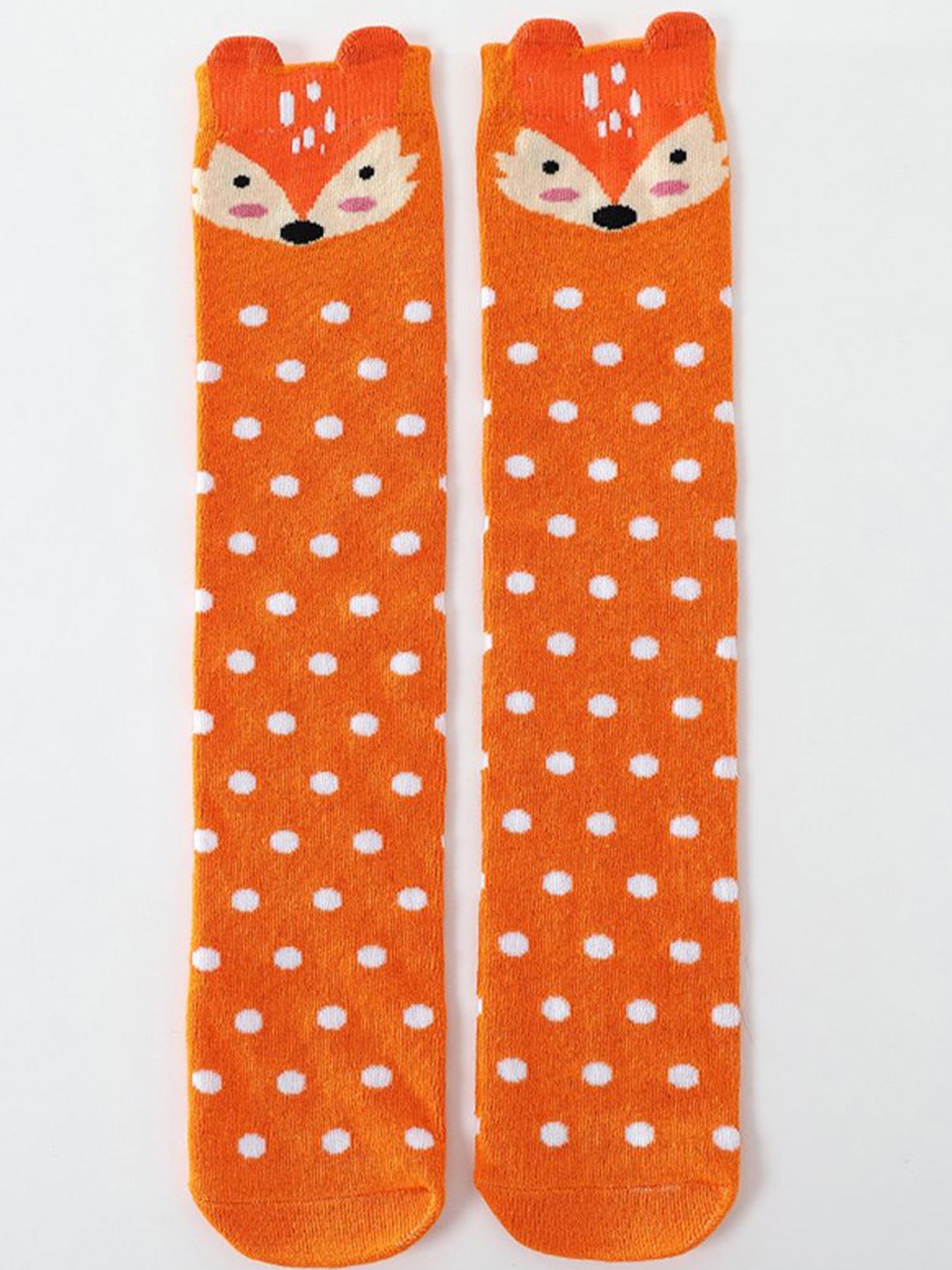 

NESKA MODA Girls Knee Length Socks, Orange